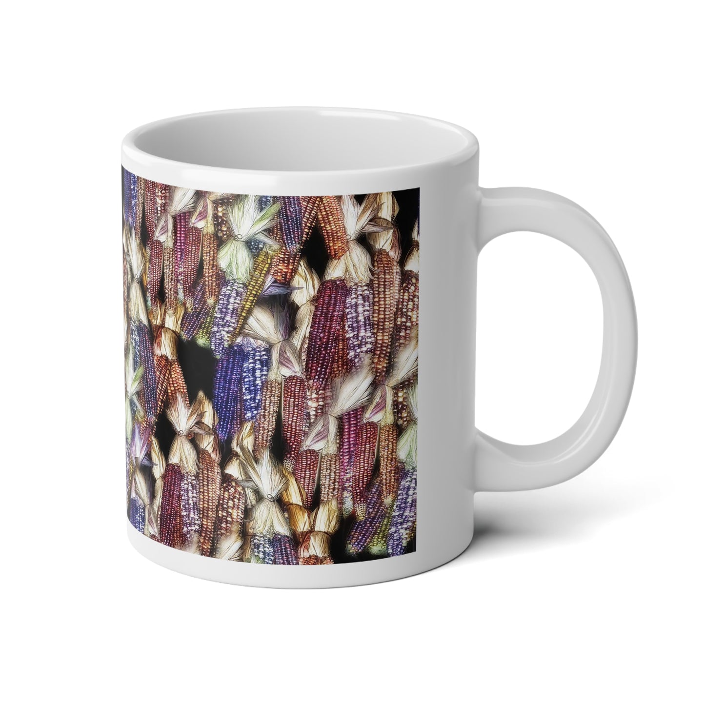 Harvest Corn Jumbo Mug - 20oz, Unique Artwork Cup, Perfect for Coffee Lovers, Gift for Home Decor, Kitchen Collection, Fall Aesthetic