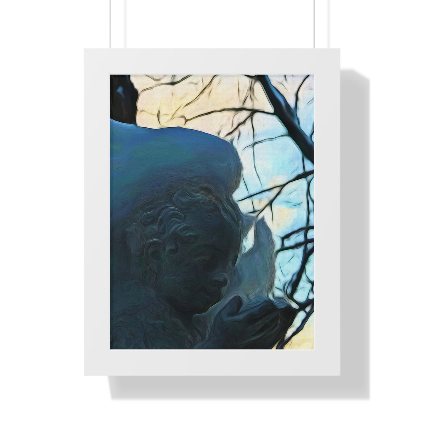 Angel On My Tree Framed Vertical Poster
