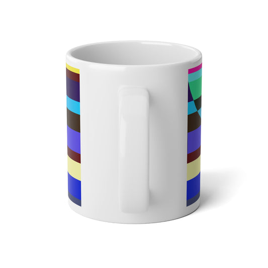 Stripes Interrupted Jumbo Mug - 20oz for Coffee Lovers