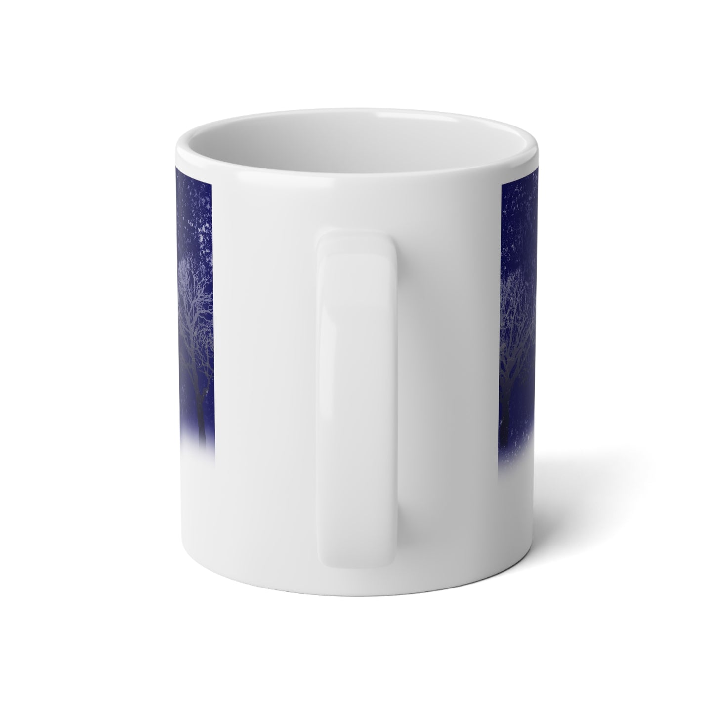 Blue Moon Snow Trees Moon Jumbo Mug - 20oz