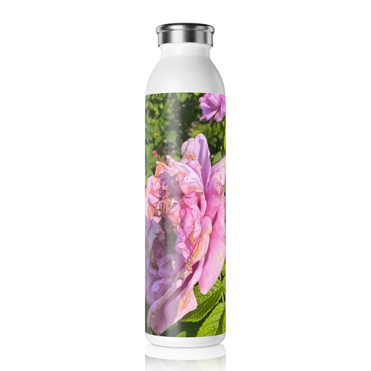 Nippersink Rose Slim Water Bottle - Eco-Friendly Hydration Bottle for Nature Lovers, Perfect Gift for Weddings, Birthdays, and Fitness Enthusiasts
