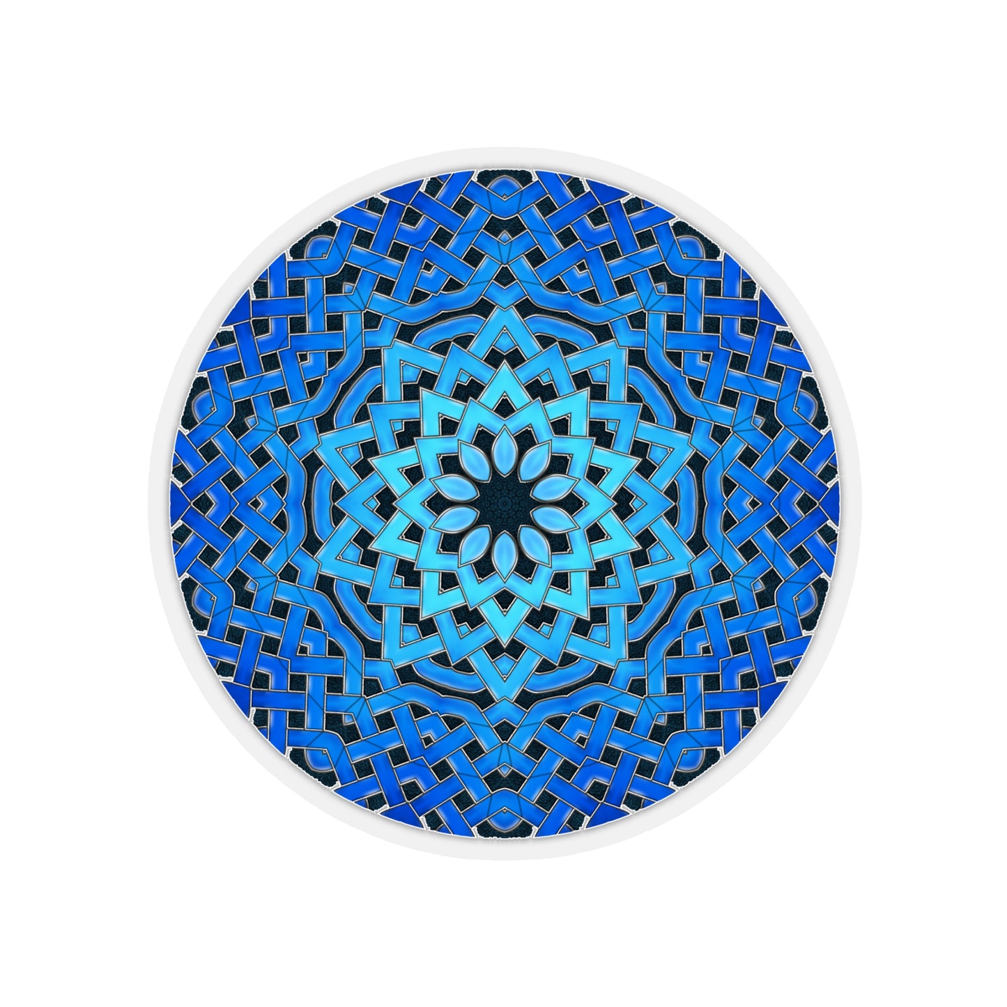 Blue Celtic Star Kiss-Cut Stickers