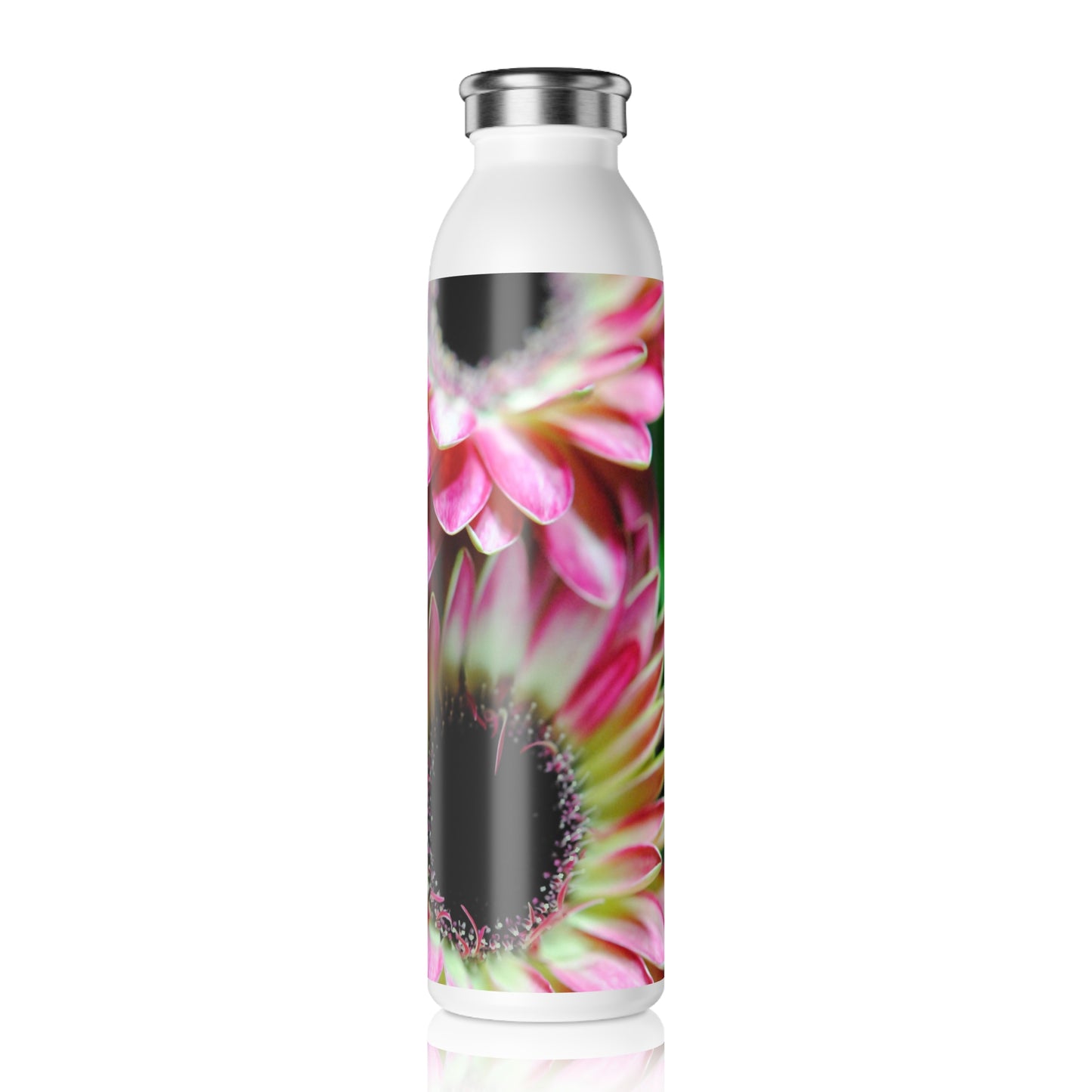 Mini Pink and White Gerbera Daisies Slim Water Bottle - Nature Lover Gift, Eco-Friendly Hydration, Reusable Travel Bottle, Sustainable Gift for Her, Garden Party [...]