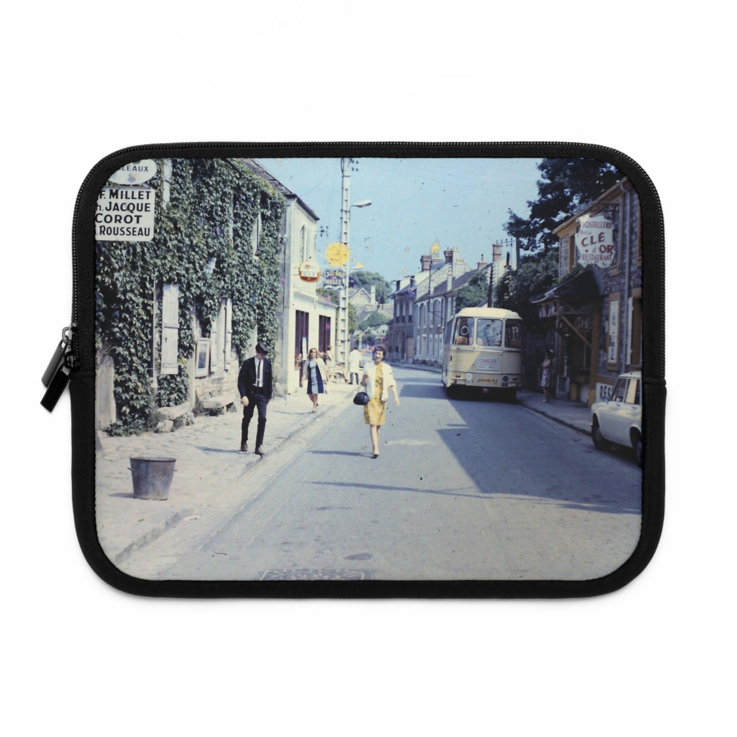 Vintage Paris Shopping Laptop Sleeve