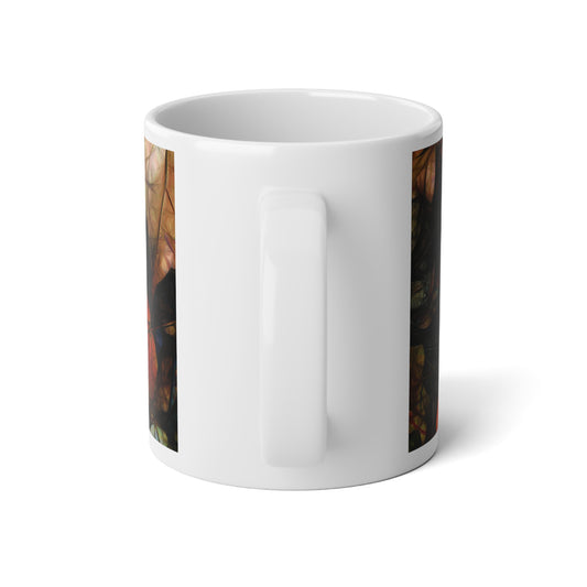 Mid October Leaves 2 Jumbo Mug, Cozy Coffee Cup, Fall Kitchen Decor, 20oz Mug, Seasonal Gift, Harvest Coffee Mug