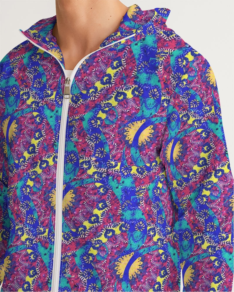 Caribbean Grafitti Men's All-Over Print Windbreaker