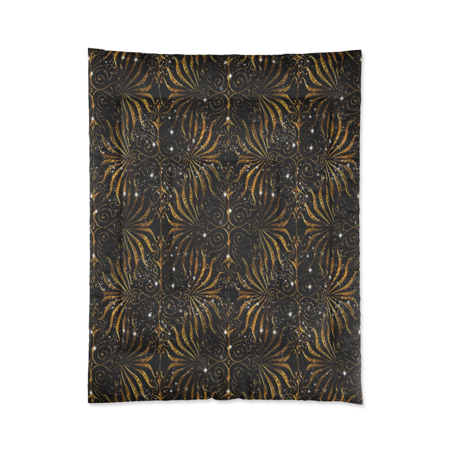 Comforter — Black & Gold Victorian Sparkle Cover