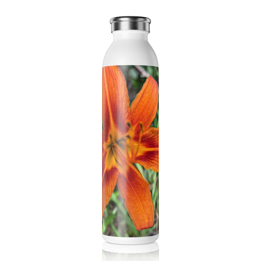 Late June Tiger Lily Slim Water Bottle, Hydration Bottle, Eco-Friendly Drinkware, Gift for Nature Lovers, Motivational Fitness Bottle, [...]
