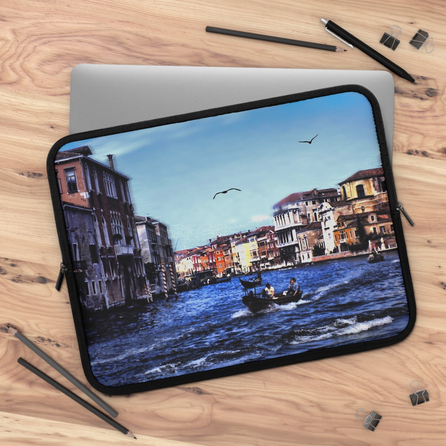 Vintage Venice Canal Laptop Sleeve