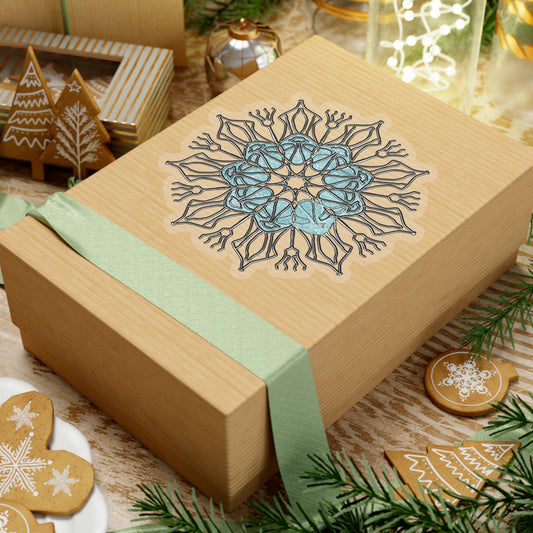 Snowflake Mandala Kiss-Cut Stickers