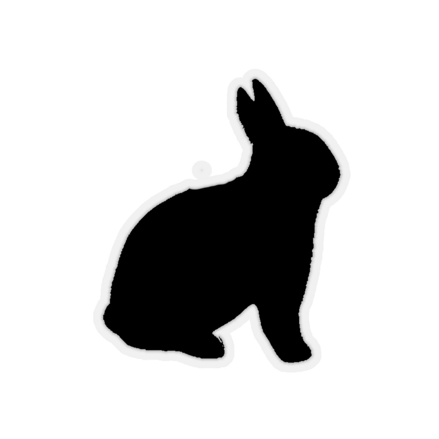 Bunny Silhouette Kiss-Cut Stickers