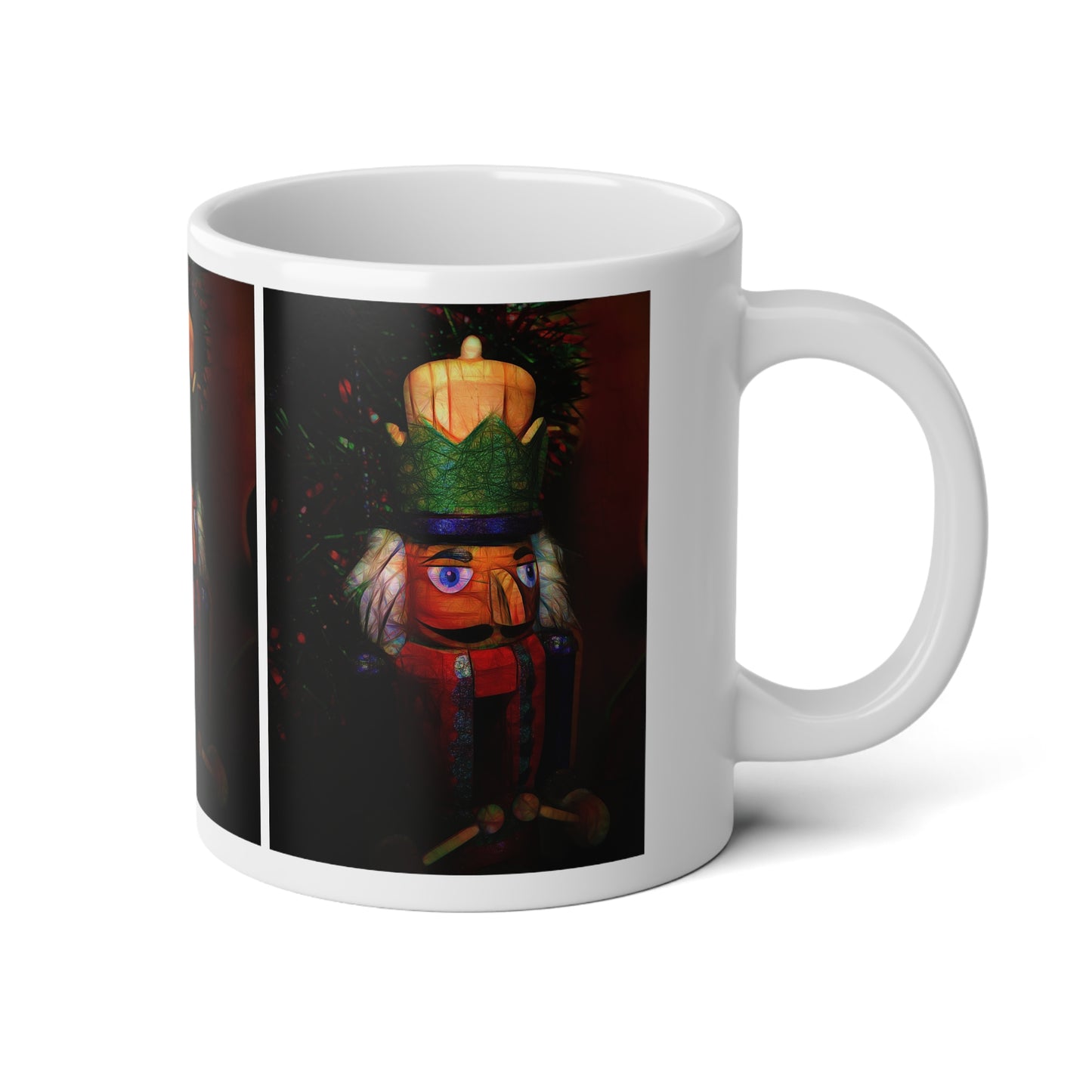 Nutcracker Christmas Mug — 20oz Jumbo Holiday Coffee Cup
