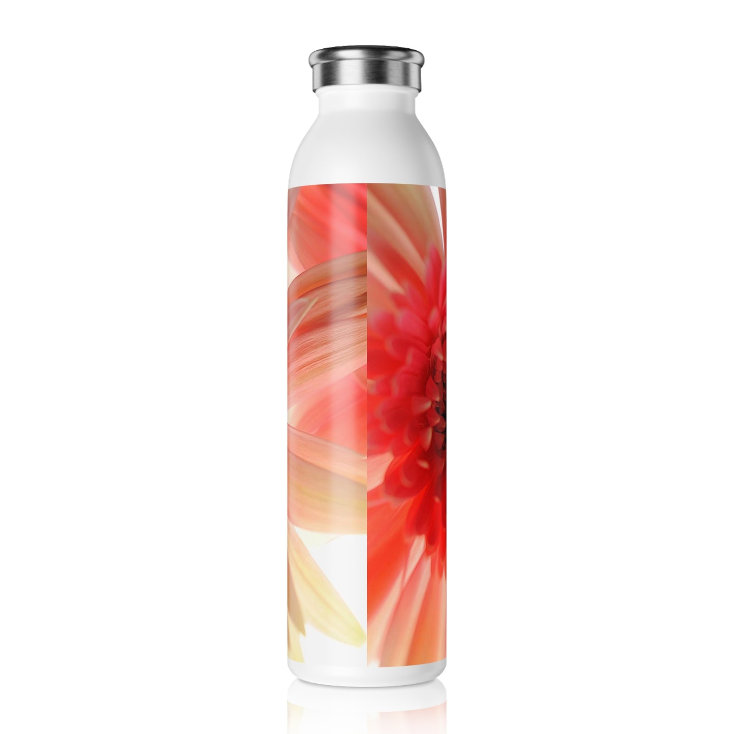 Ethereal Pink Daisy Slim Water Bottle - Reusable Hydration, Eco-Friendly & Stylish Drinkware, Perfect for Fitness, Travel & Gifts