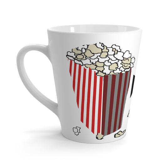 Movie Reels and Popcorn Latte Mug