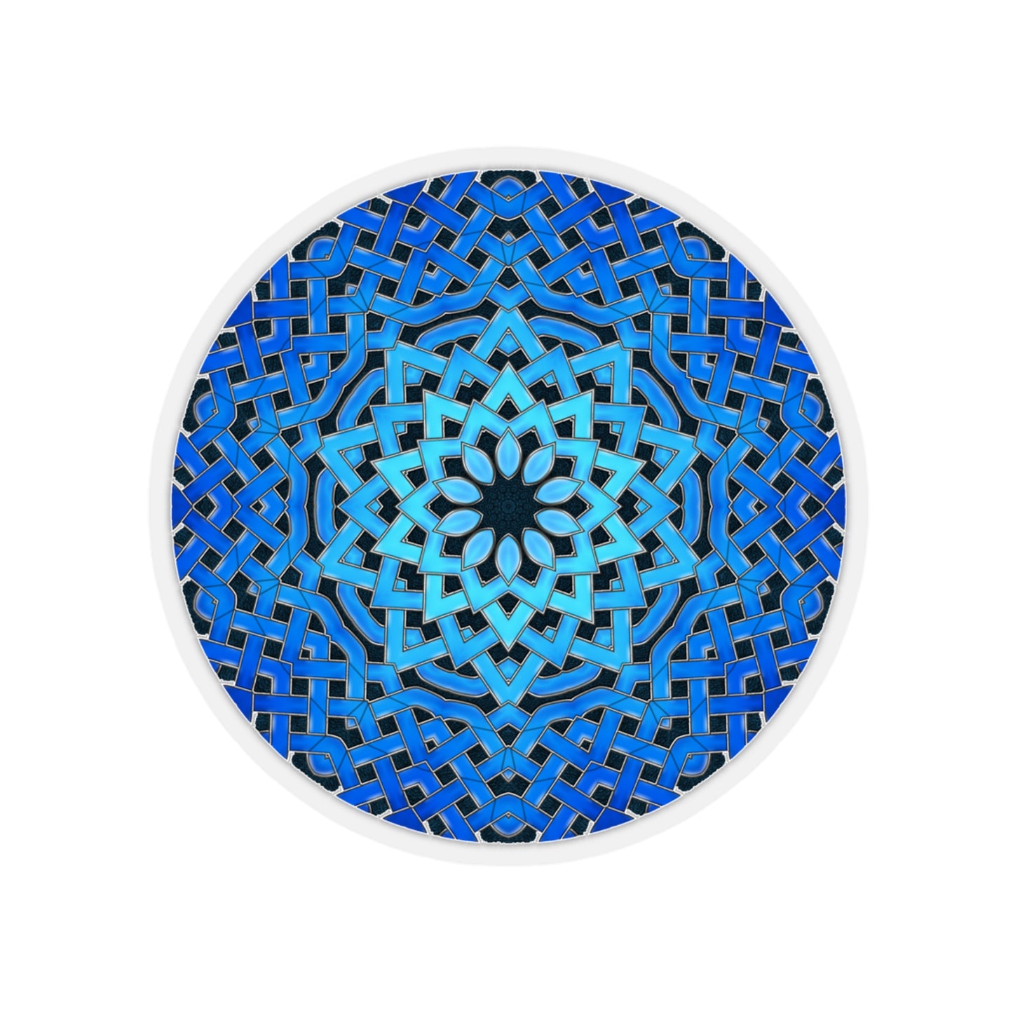 Blue Celtic Star Kiss-Cut Stickers