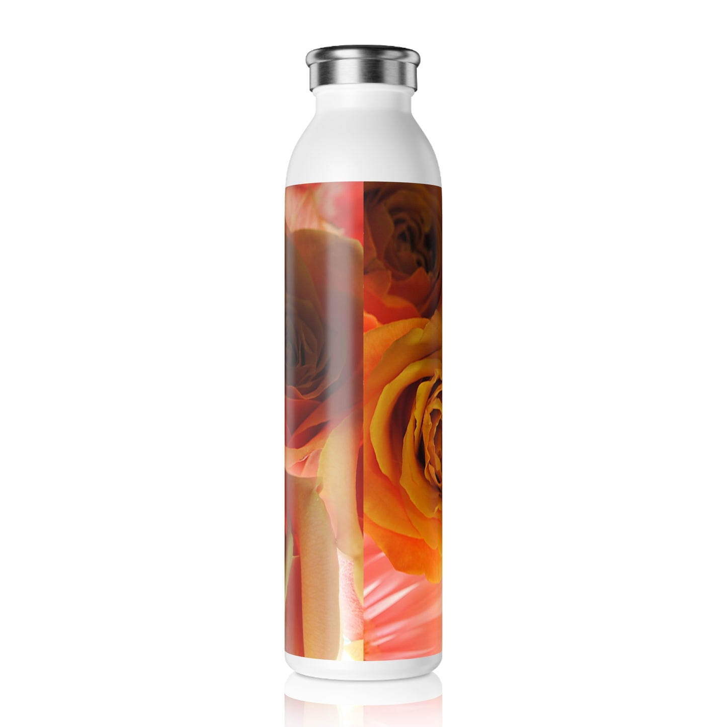 Pastel Pink and Orange Roses Slim Water Bottle with Rose Design, Eco-Friendly Hydration Container, Perfect Gift for Flower Lovers, Stylish Hydration on the [...]