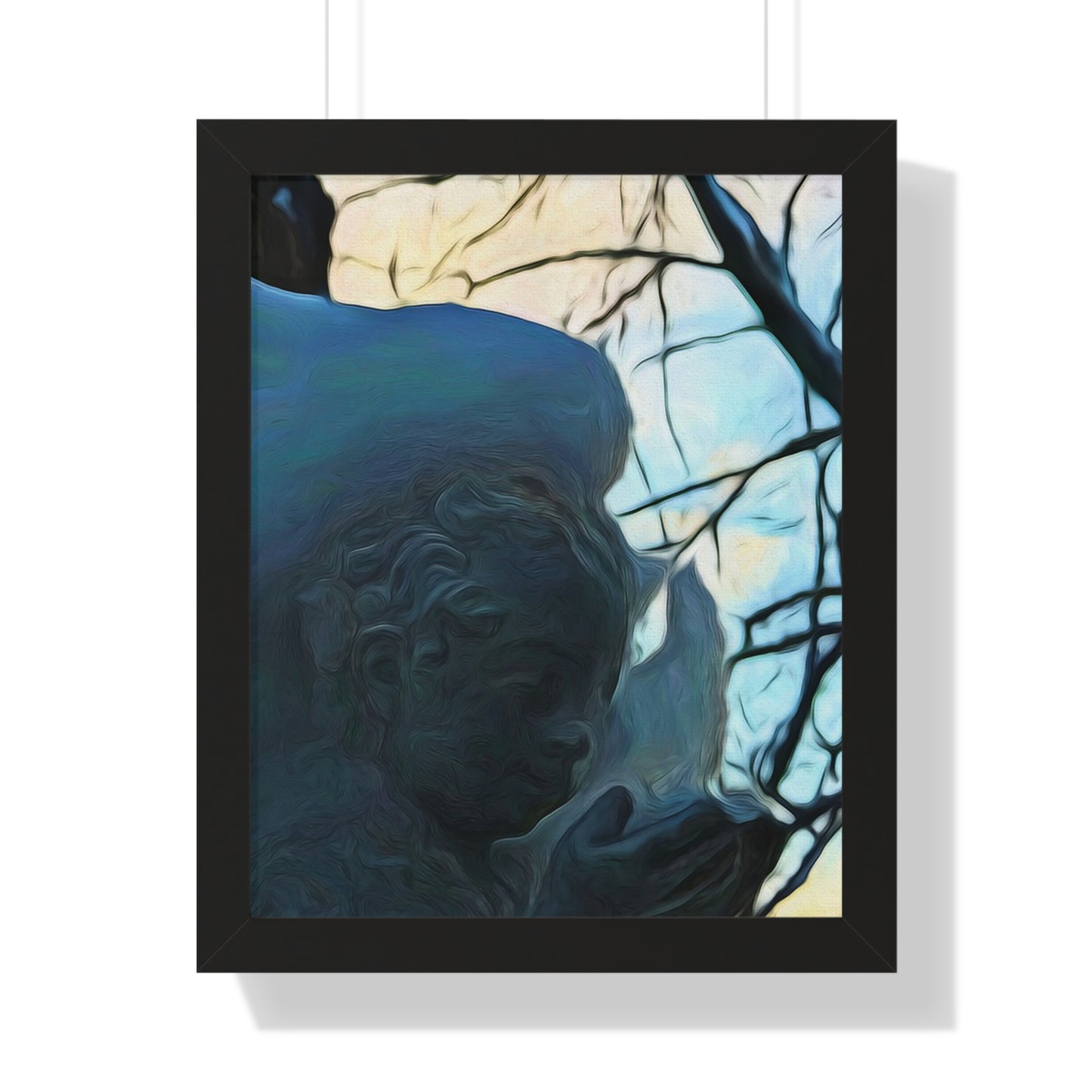 Angel On My Tree Framed Vertical Poster