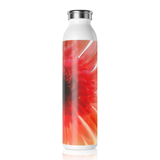 Ethereal Pink Daisy Slim Water Bottle - Reusable Hydration, Eco-Friendly & Stylish Drinkware, Perfect for Fitness, Travel & Gifts