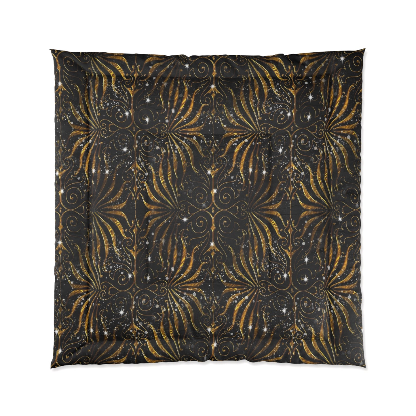 Comforter — Black & Gold Victorian Sparkle Cover