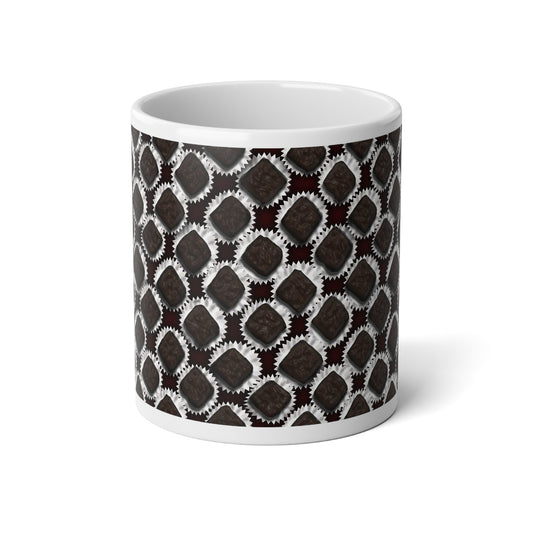 Box of Chocolates Jumbo Mug for Coffee Lovers, Large Artisan Drinkware, Unique Gift for Housewarming, Birthday, or Everyday Use