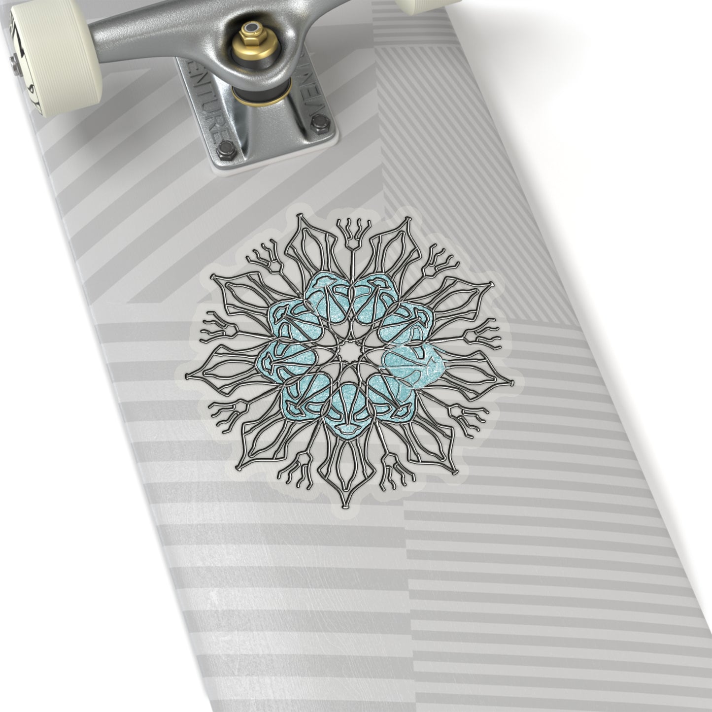 Snowflake Mandala Kiss-Cut Stickers