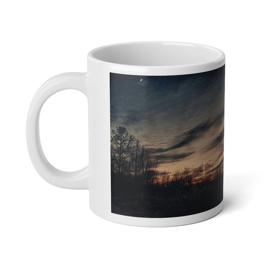 Twilight In November Jumbo Mug, 20oz | Perfect for Coffee Lovers, Nature Enthusiasts, Great Gift for Birthdays, Relaxing Mornings, Cozy Evenings