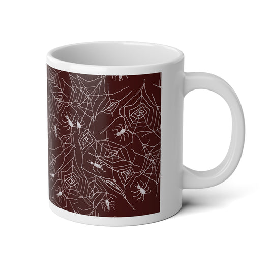 Spooky Spiderweb Jumbo Mug | Halloween Coffee Cup, Tea Mug, Gift for Her, Dark Academia Decor, 20oz Beverage Container