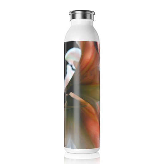 Amaryllis In The Light  Slim Water Bottle | Eco-Friendly Hydration, Gift for Nature Lovers, Fitness, Yoga, Travel