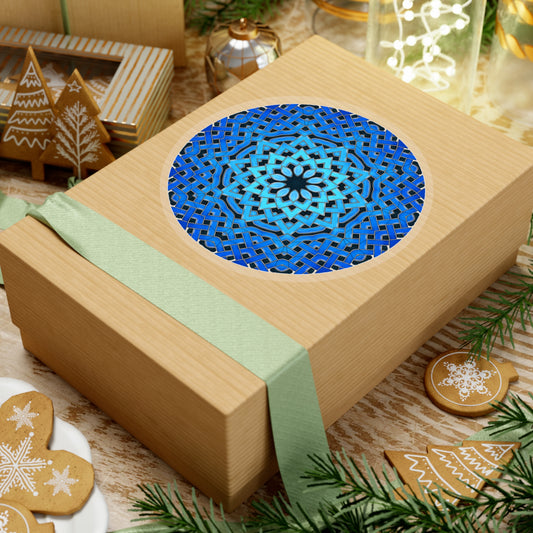 Blue Celtic Star Kiss-Cut Stickers