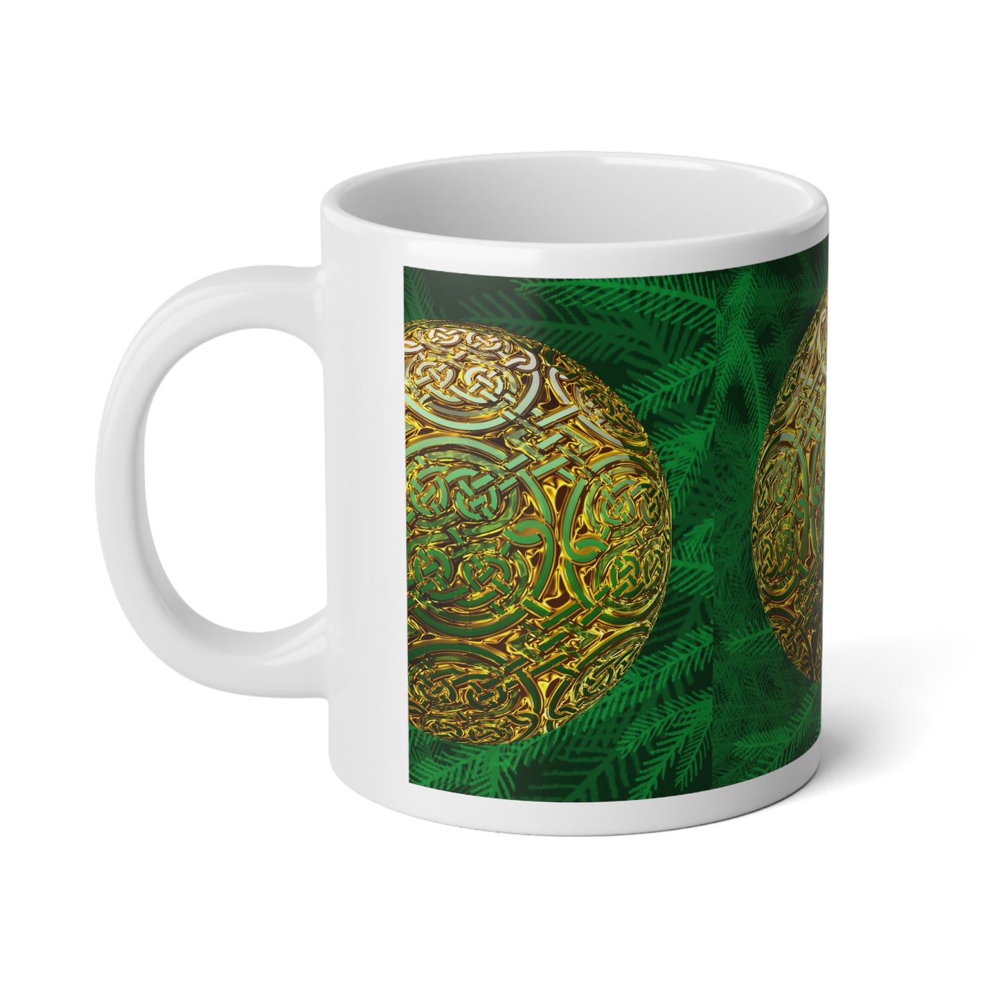 Celtic Knot Orb Jumbo Mug — 20oz Coffee Cup