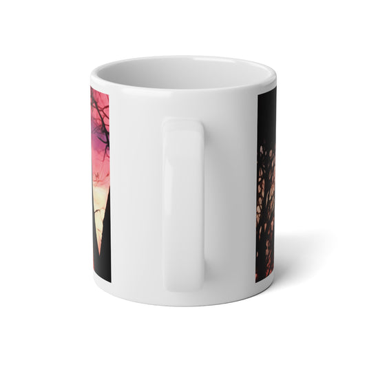 Twilight Forest Jumbo Mug, 20oz | Nature Lover Gift, Coffee Cup, Large Drinkware, Home Decor, Sunset Vibes
