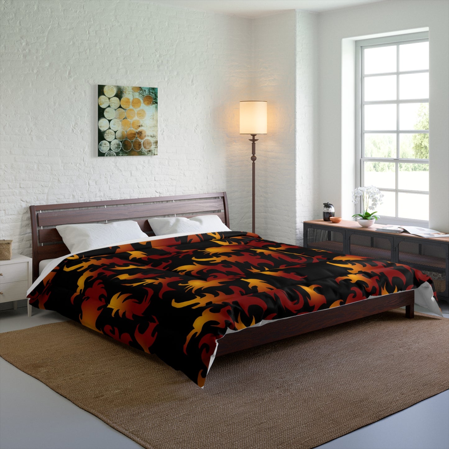 Flame Pattern Comforter —  Bedding