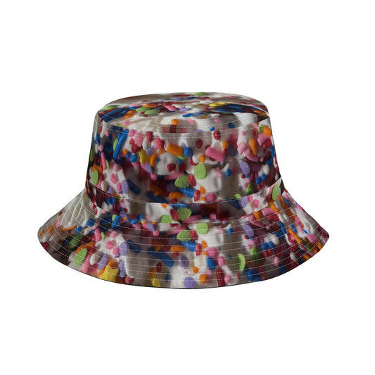 Rainbow Sprinkles on Whipped Cream Fishermans Hat