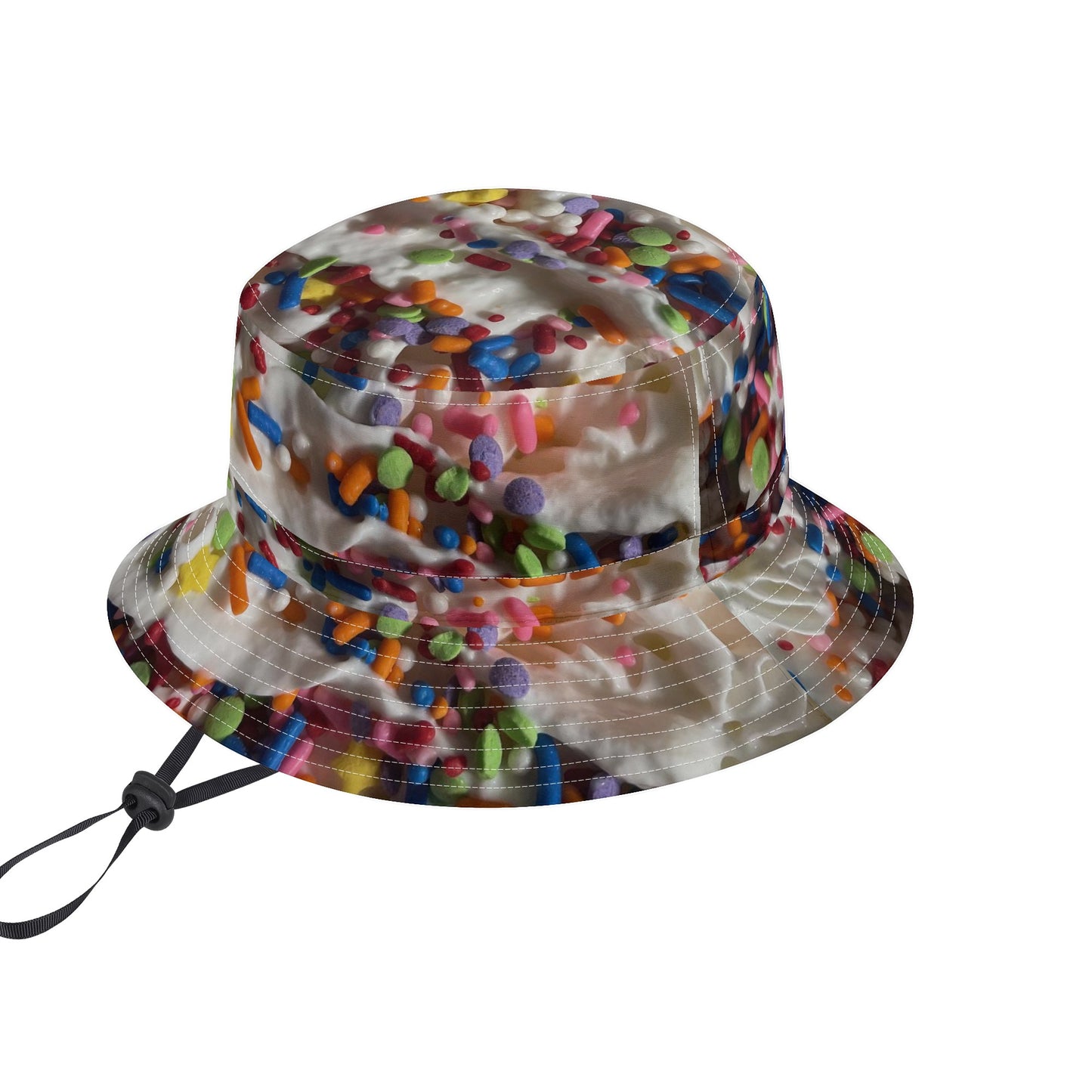 Rainbow Sprinkles on Whipped Cream Fishermans Hat