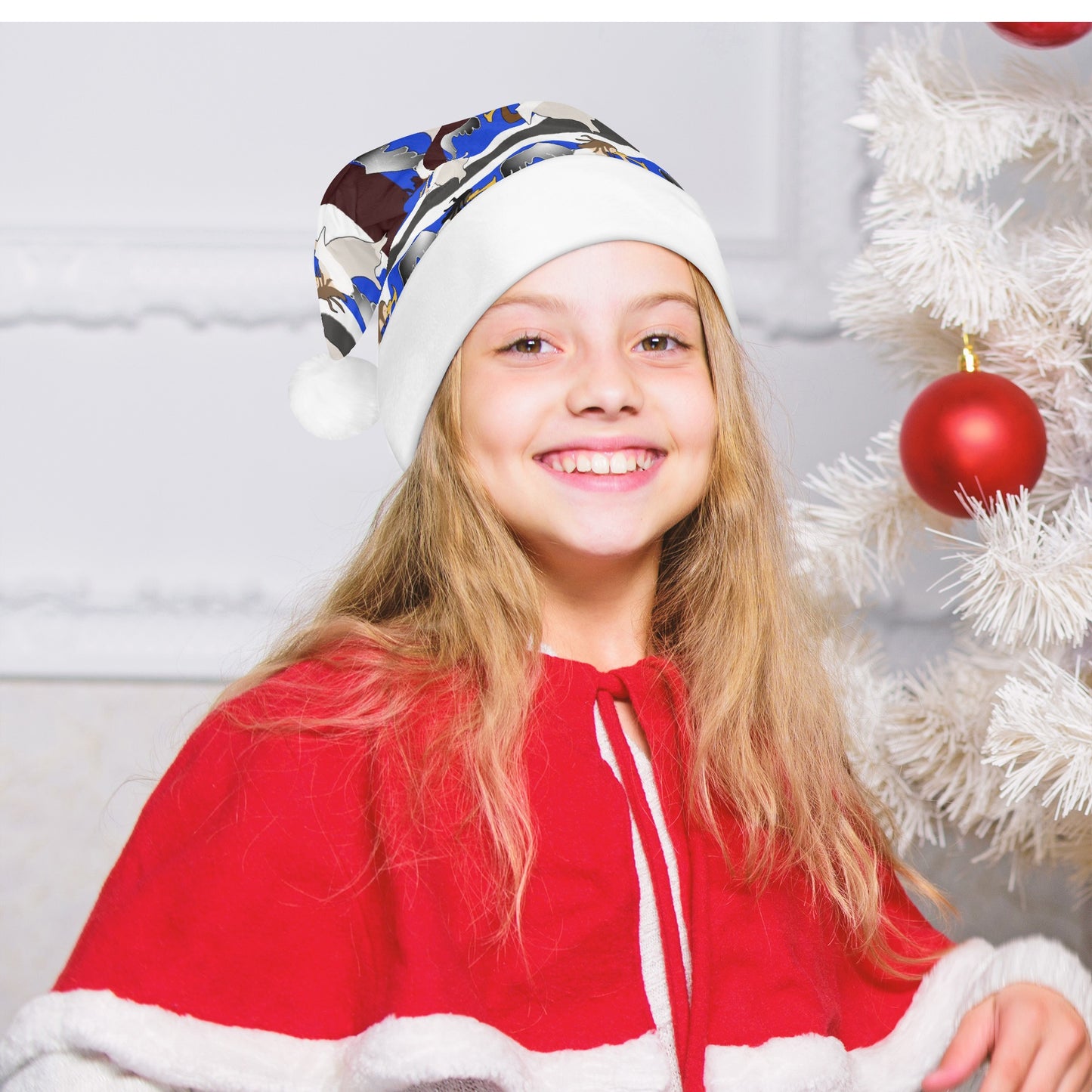 Angels Pattern Christmas Santa‘s Hats