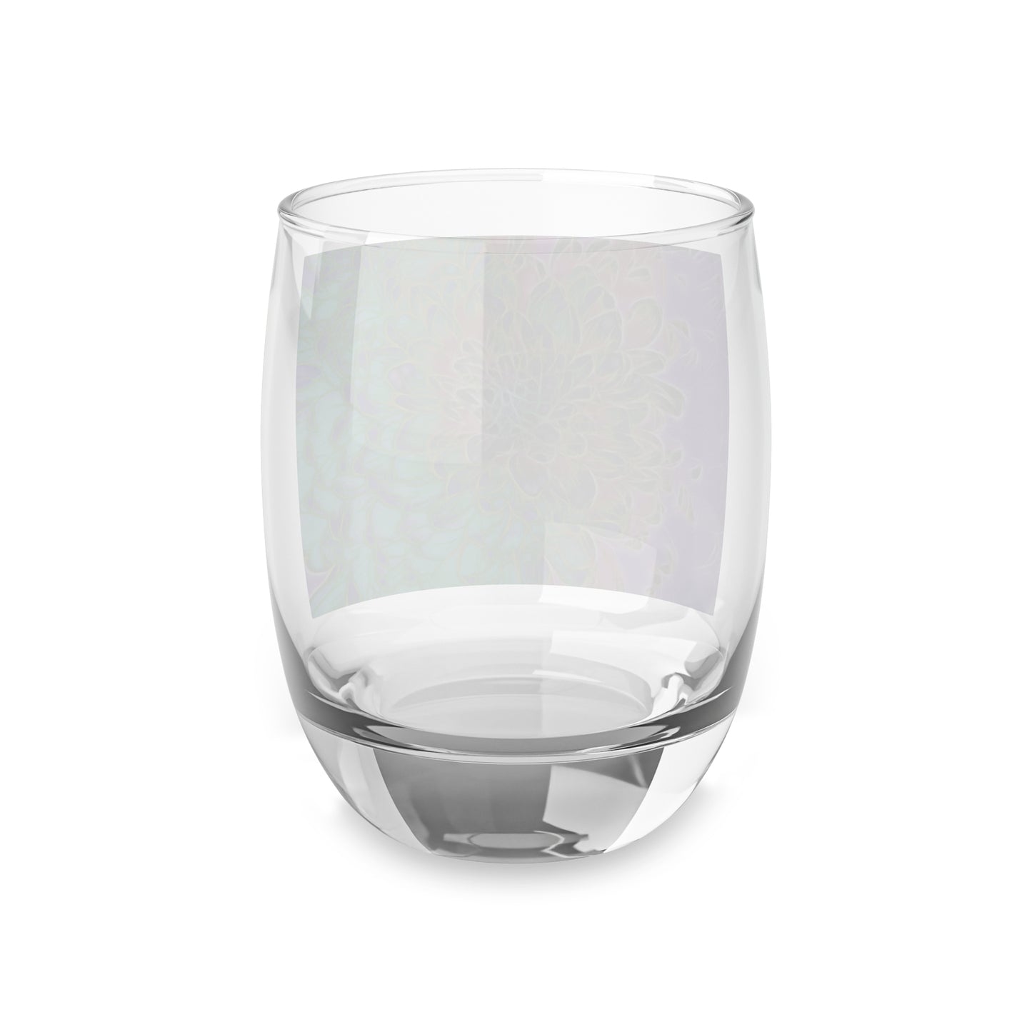 Abstract Peacock Chrysanthemum Whiskey Glass