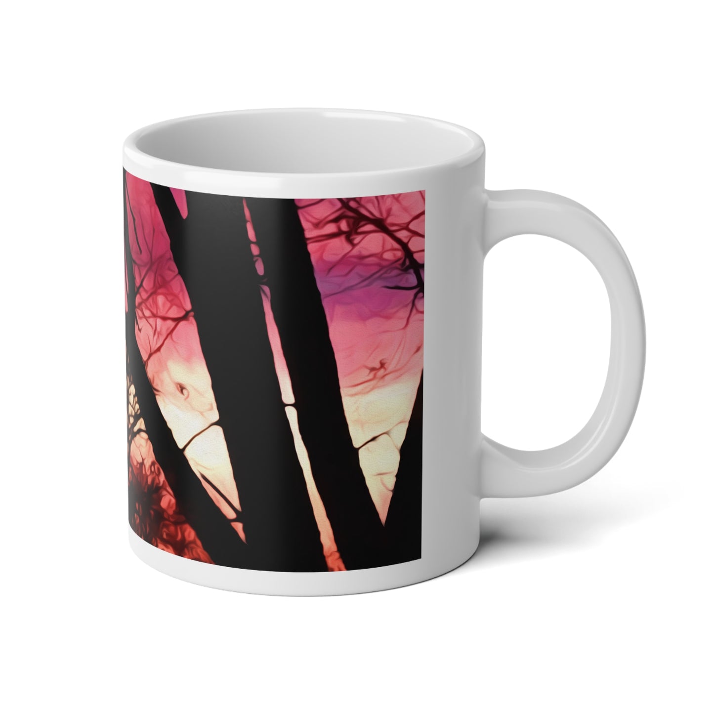 Twilight Forest Jumbo Mug, 20oz | Nature Lover Gift, Coffee Cup, Large Drinkware, Home Decor, Sunset Vibes