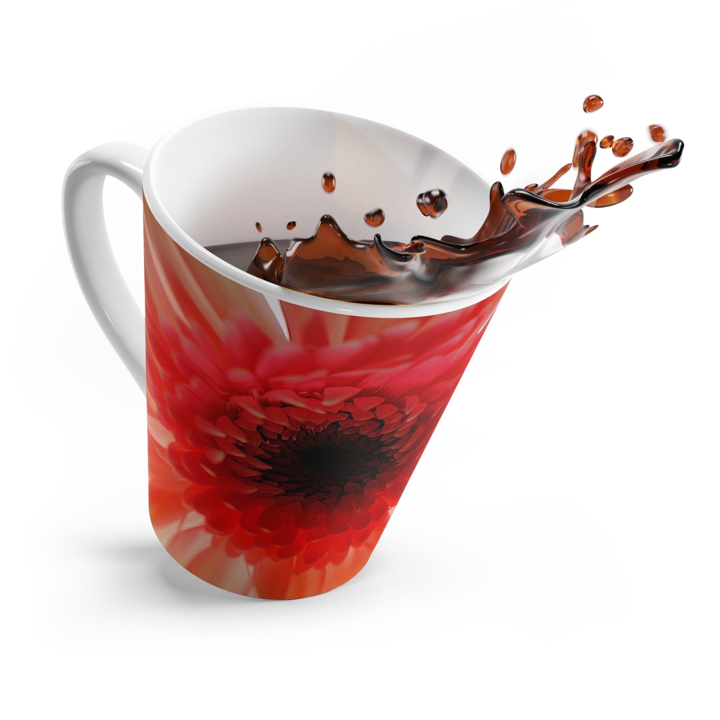 Ethereal Pink Daisy Latte Mug