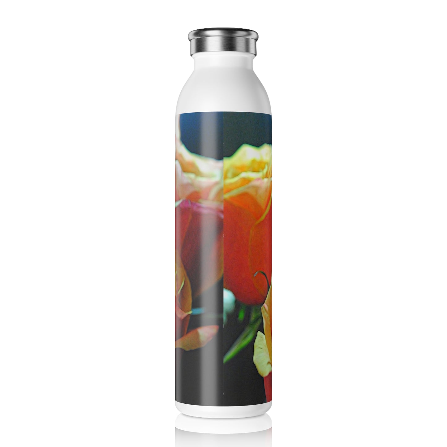 Pink and Orange Roses Stainless Steel Water Bottle, Eco-Friendly Hydration, Gift for Nature Lovers, Travel Companion, Motivational Quote Bottle, [...]