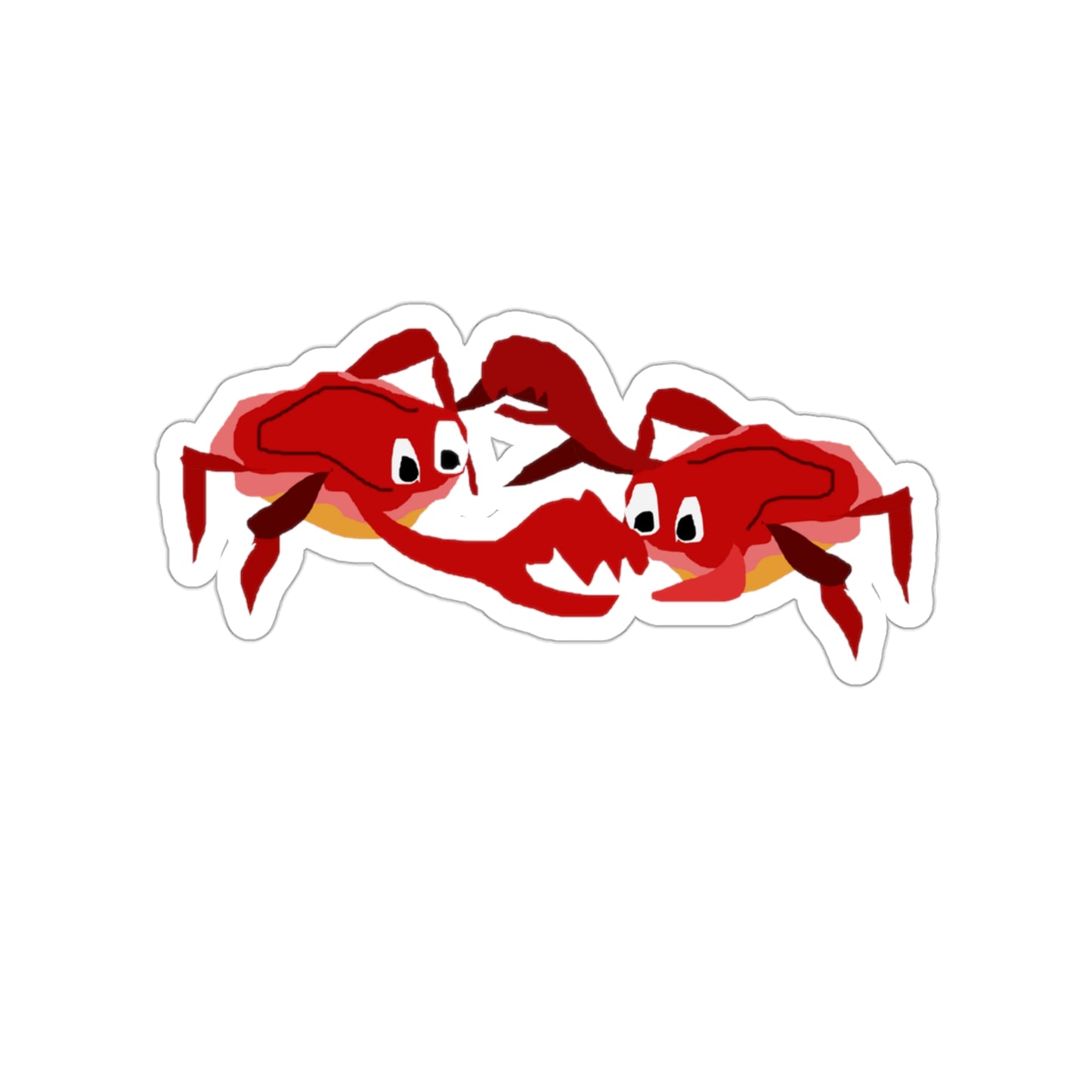 Dancing Crabbies Kiss-Cut Stickers