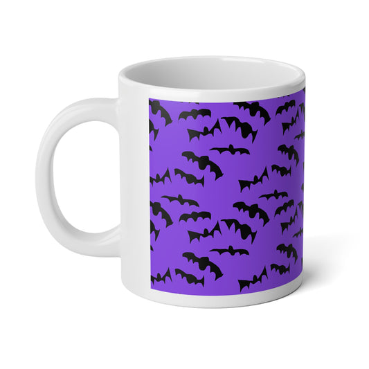 Halloween Bat Jumbo Mug, 20oz Coffee Cup, Spooky Drinkware, Gift for Halloween Lovers, Witchy Kitchen Decor