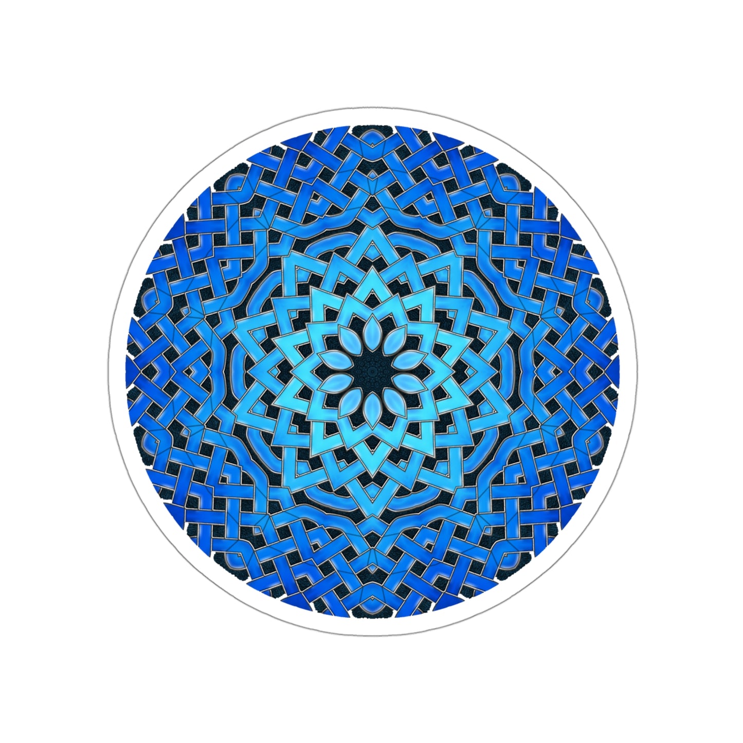 Blue Celtic Star Kiss-Cut Stickers