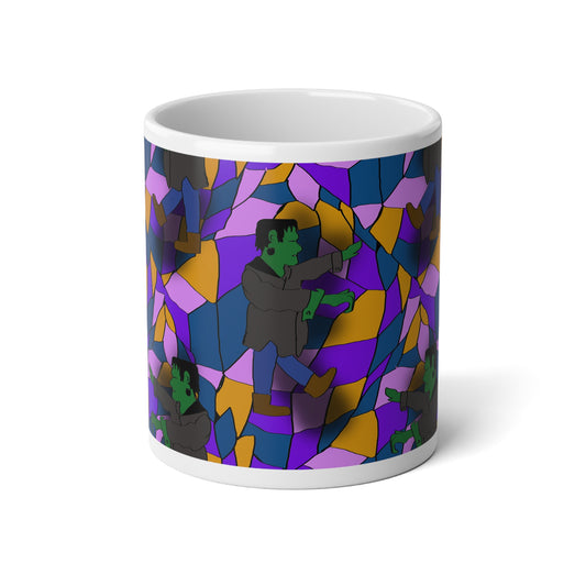 Frankenstein Jumbo Mug - 20oz, Retro Art, Unique Gift, Coffee Lover, Halloween Decor, Collectible Drinkware