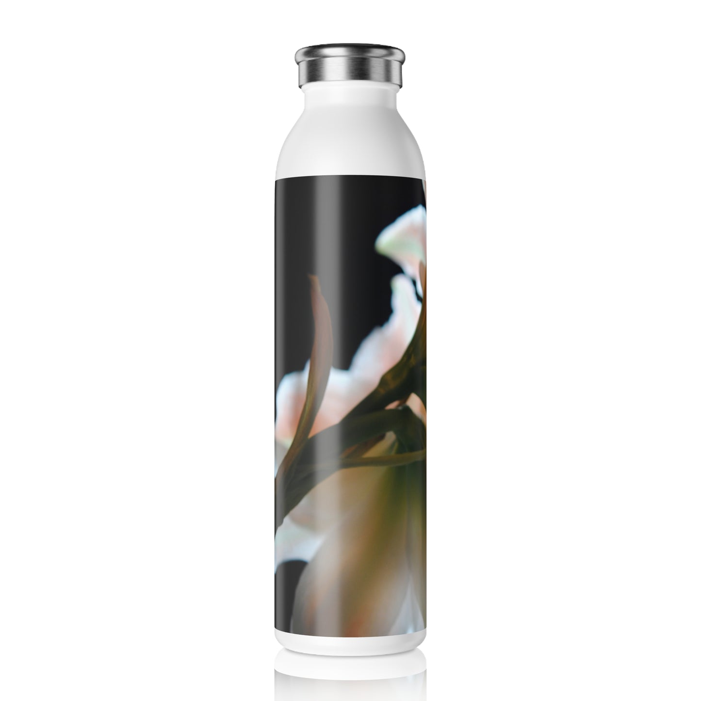 Amaryllis In The Light  Slim Water Bottle | Eco-Friendly Hydration, Gift for Nature Lovers, Fitness, Yoga, Travel