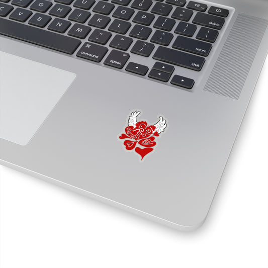 Hearts and Wings Kiss-Cut Stickers