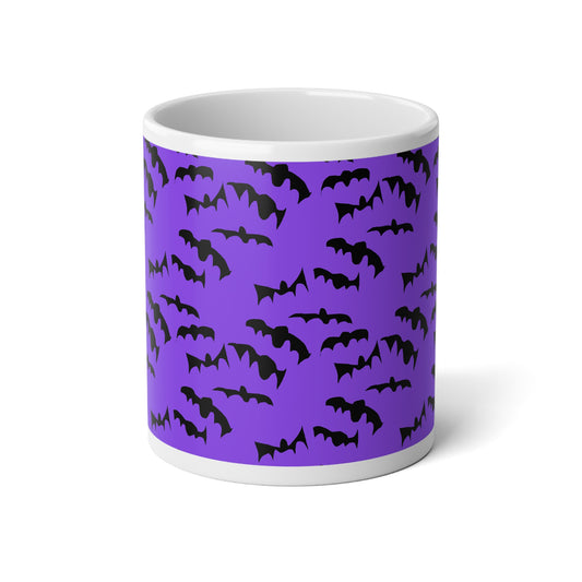 Halloween Bat Jumbo Mug, 20oz Coffee Cup, Spooky Drinkware, Gift for Halloween Lovers, Witchy Kitchen Decor