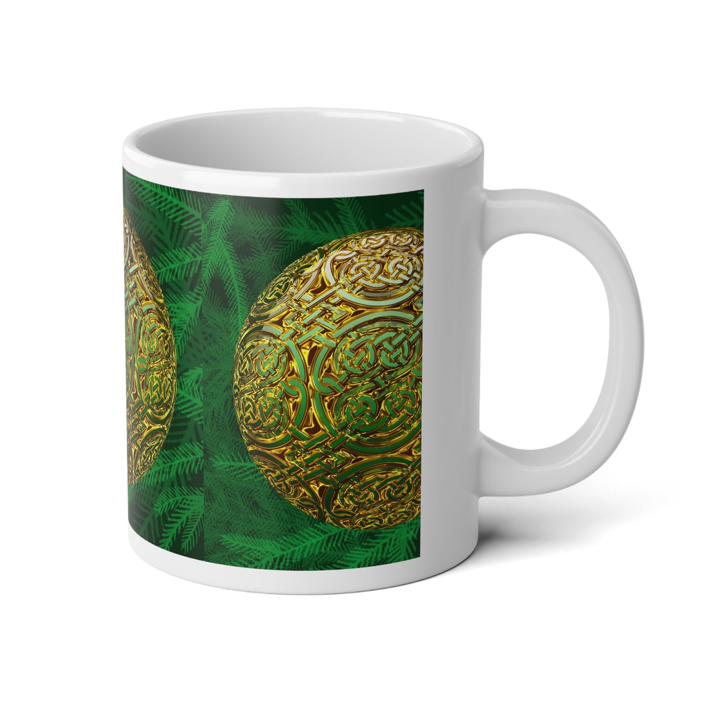 Celtic Knot Orb Jumbo Mug — 20oz Coffee Cup