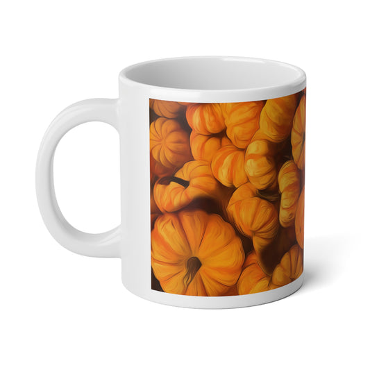 Mini Pumpkins Jumbo Mug, Cozy Fall Coffee Cup, Halloween Decor, Seasonal Gift, Thanksgiving Drinkware