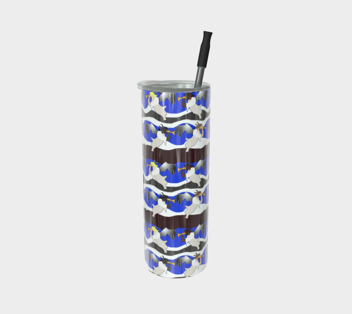 Angels Pattern Stainless Steel Tumbler
