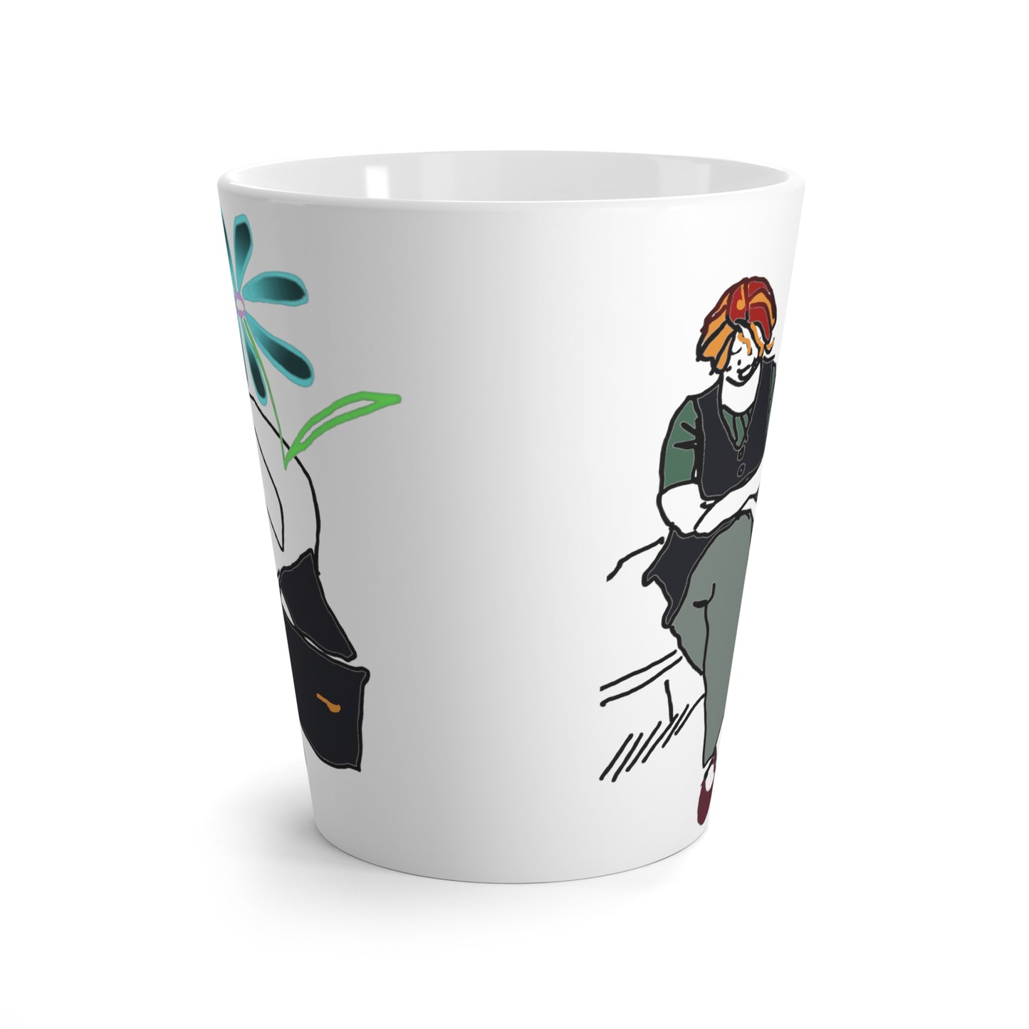 Art School Girl Latte Mug